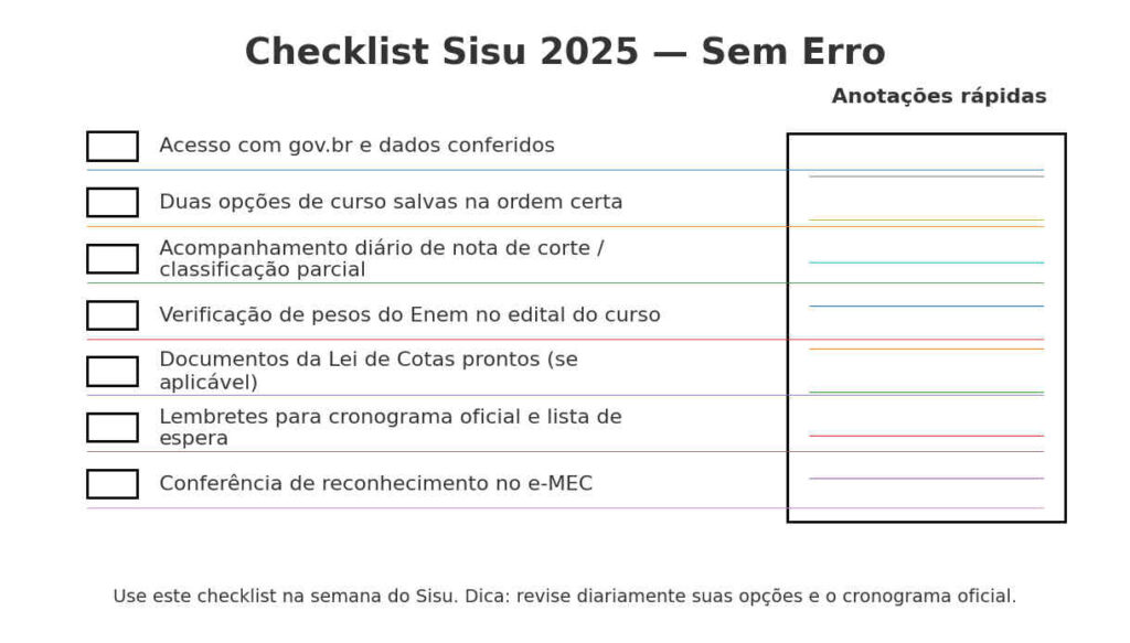 sisu-2025-checklist