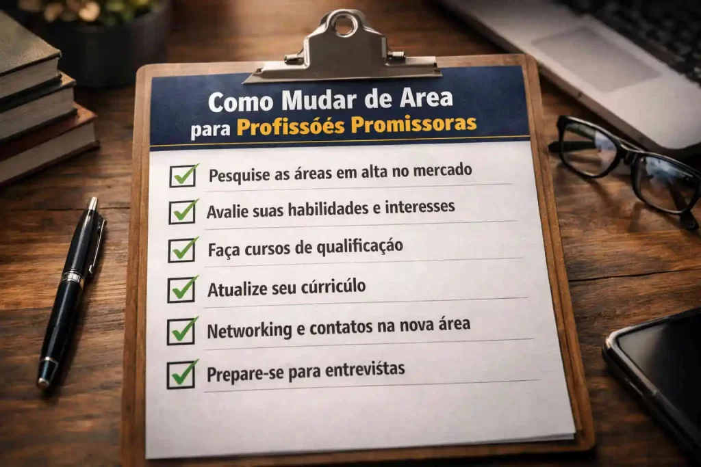 Checklist prático para conseguir vagas nas profissões mais promissoras.