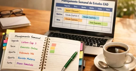 Planejamento Semanal de Estudos: Roteiro Simples e Prático