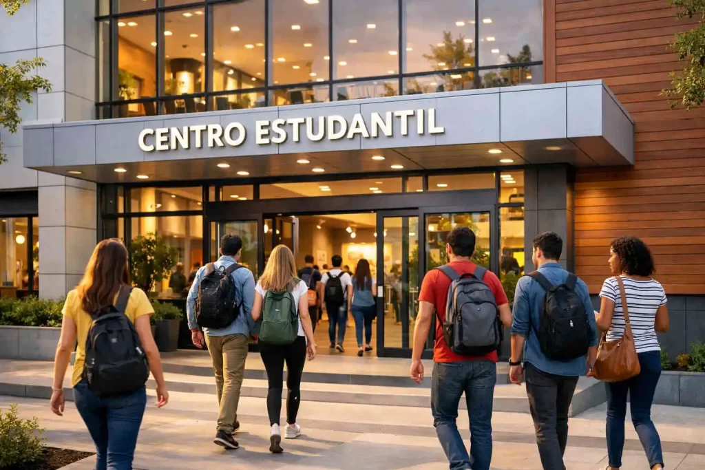 Fachada moderna mostrando na prática O Que é Polo EAD para os alunos.